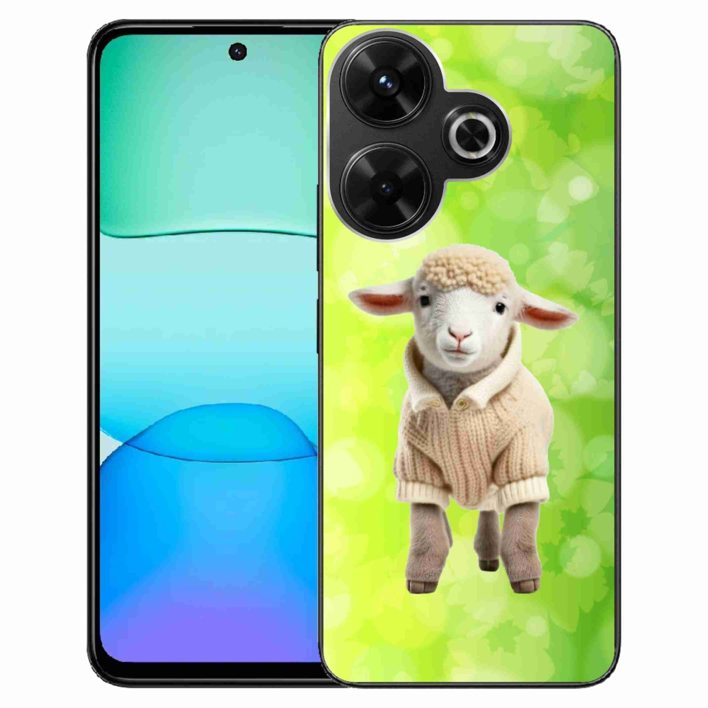 Gelový kryt mmCase na Xiaomi Redmi 13 4G/Poco M6 4G - jehně ve svetru