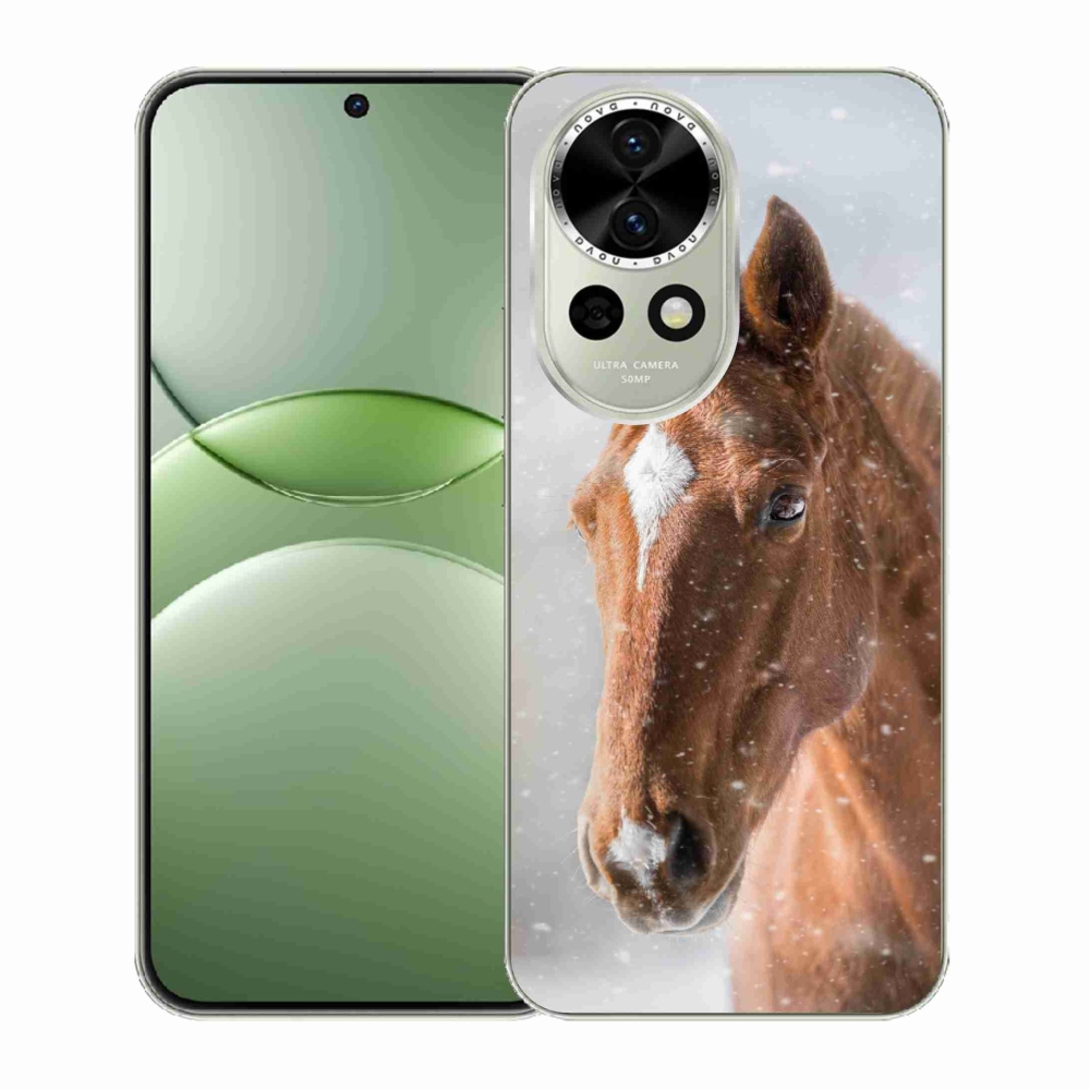 Gelový kryt mmCase na Huawei Nova 13 5G - hnědý kůň 2
