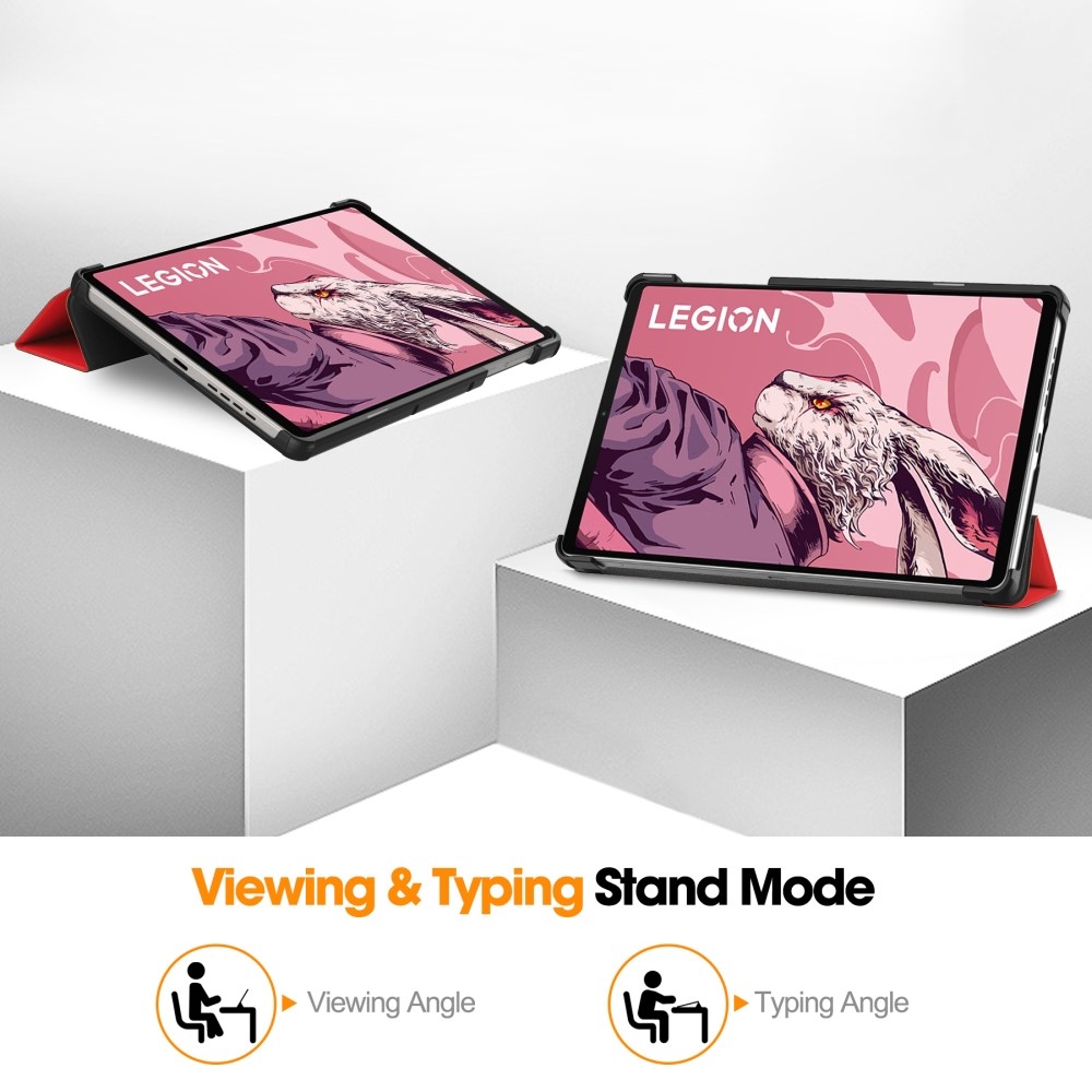 Cases chytré zavírací pouzdro na tablet Lenovo Legion Tab 8.8 (2. Gen.) - červené
