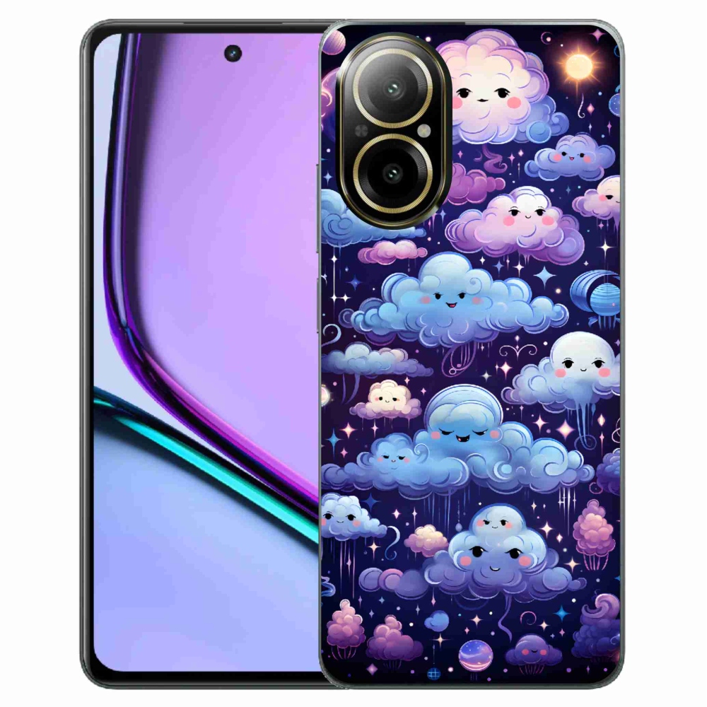 Gelový kryt mmCase na Realme C67 - mráčky