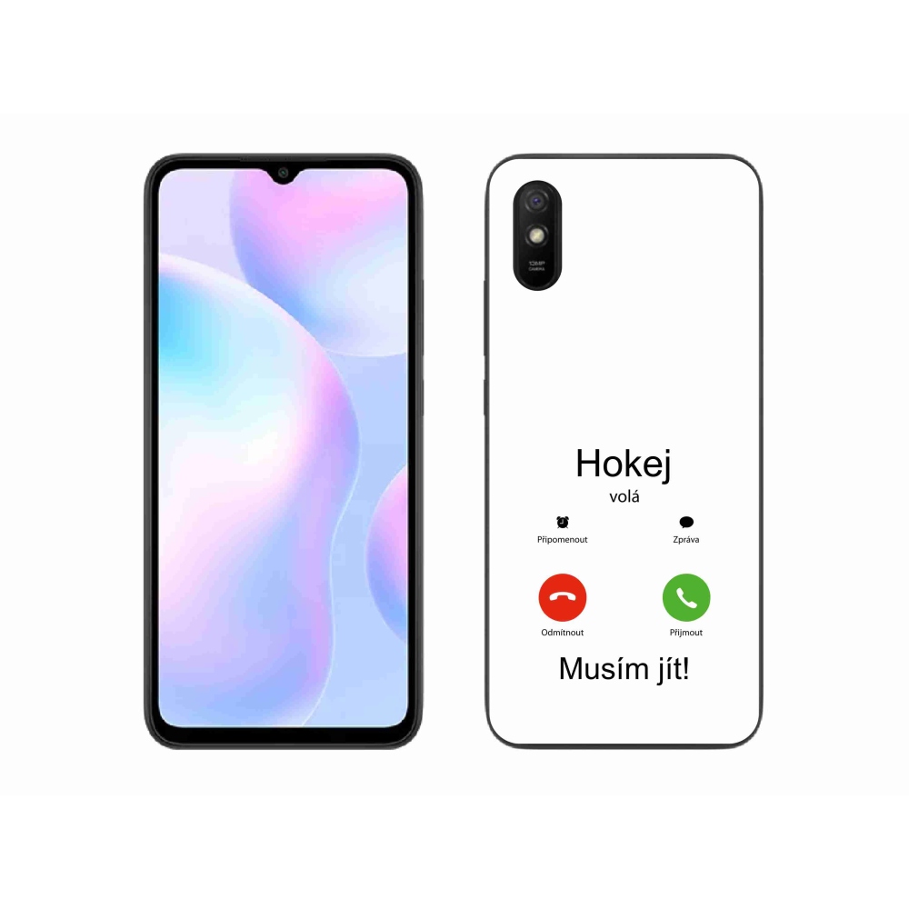 Gelový kryt mmCase na Xiaomi Redmi 9AT - hokej volá bílé pozadí