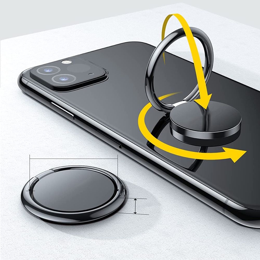 Tech-Protect magnetický kroužek a stojánek na telefon - třpytivě růžový
