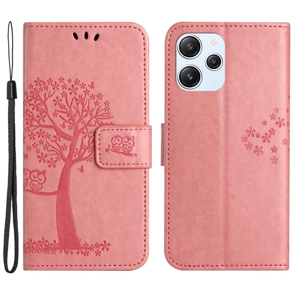 Tree knížkové pouzdro na Xiaomi Redmi 12 4G/5G - růžové