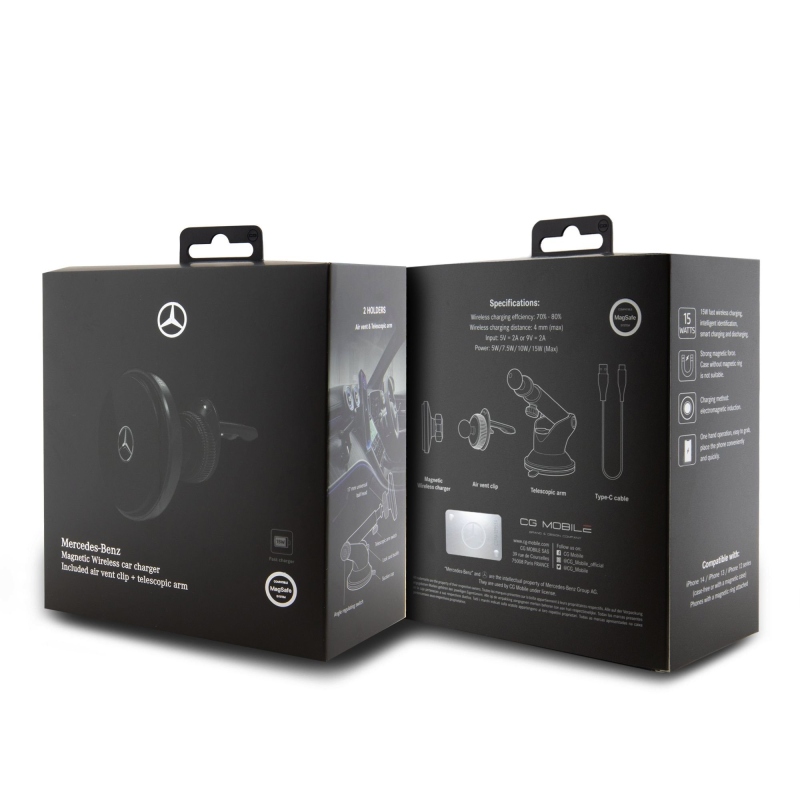 Mercedes Magnetický Držák do Auta Black