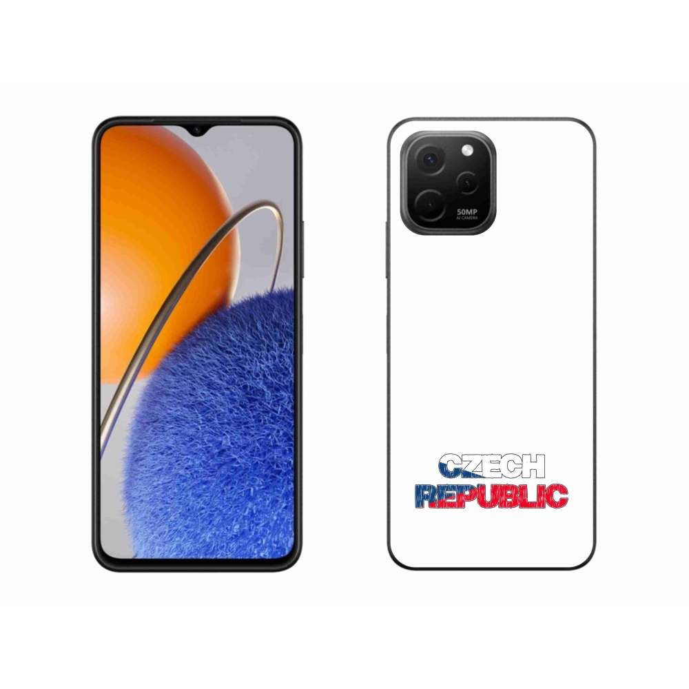 Gelový kryt mmCase na Huawei Nova Y61 - Czech Republic bílé pozadí