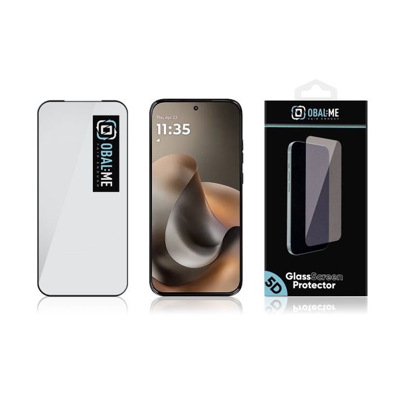 OBAL:ME 5D Tvrzené Sklo pro Motorola G77 Black 
