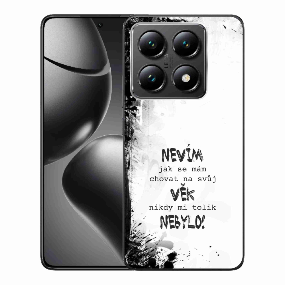 Gelový kryt mmCase na Xiaomi 14T - vtipný text 14 bílé pozadí
