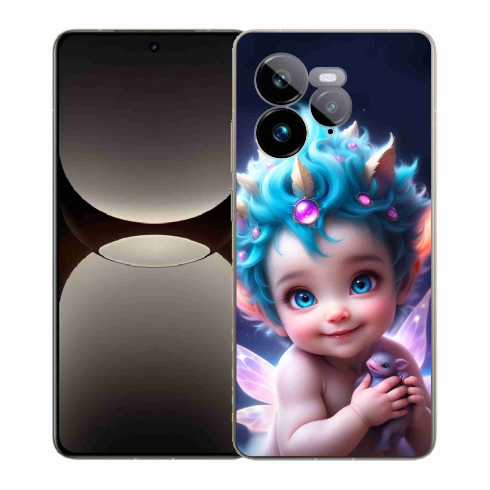 Gelový kryt mmCase na Realme GT 7 Pro 5G - dítě s motýlími křídly