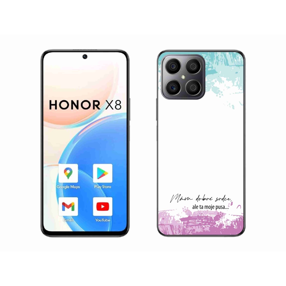 Gelový kryt mmCase na Honor X8 4G - vtipný text 3 bílé pozadí