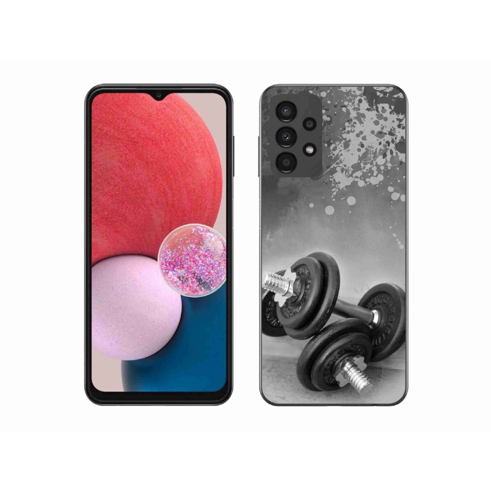 Gelový kryt mmCase na Samsung Galaxy A13 4G - činky 1