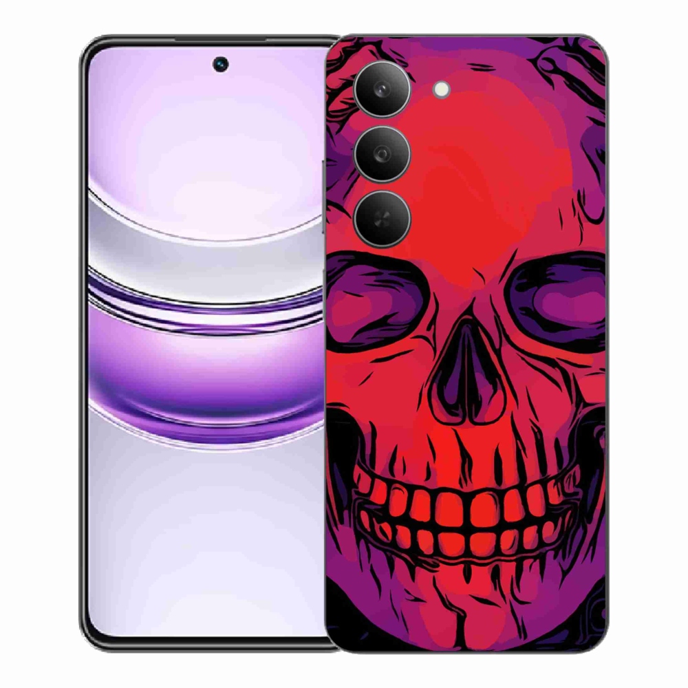 Gelový kryt mmCase na Realme 14x 5G - lebka