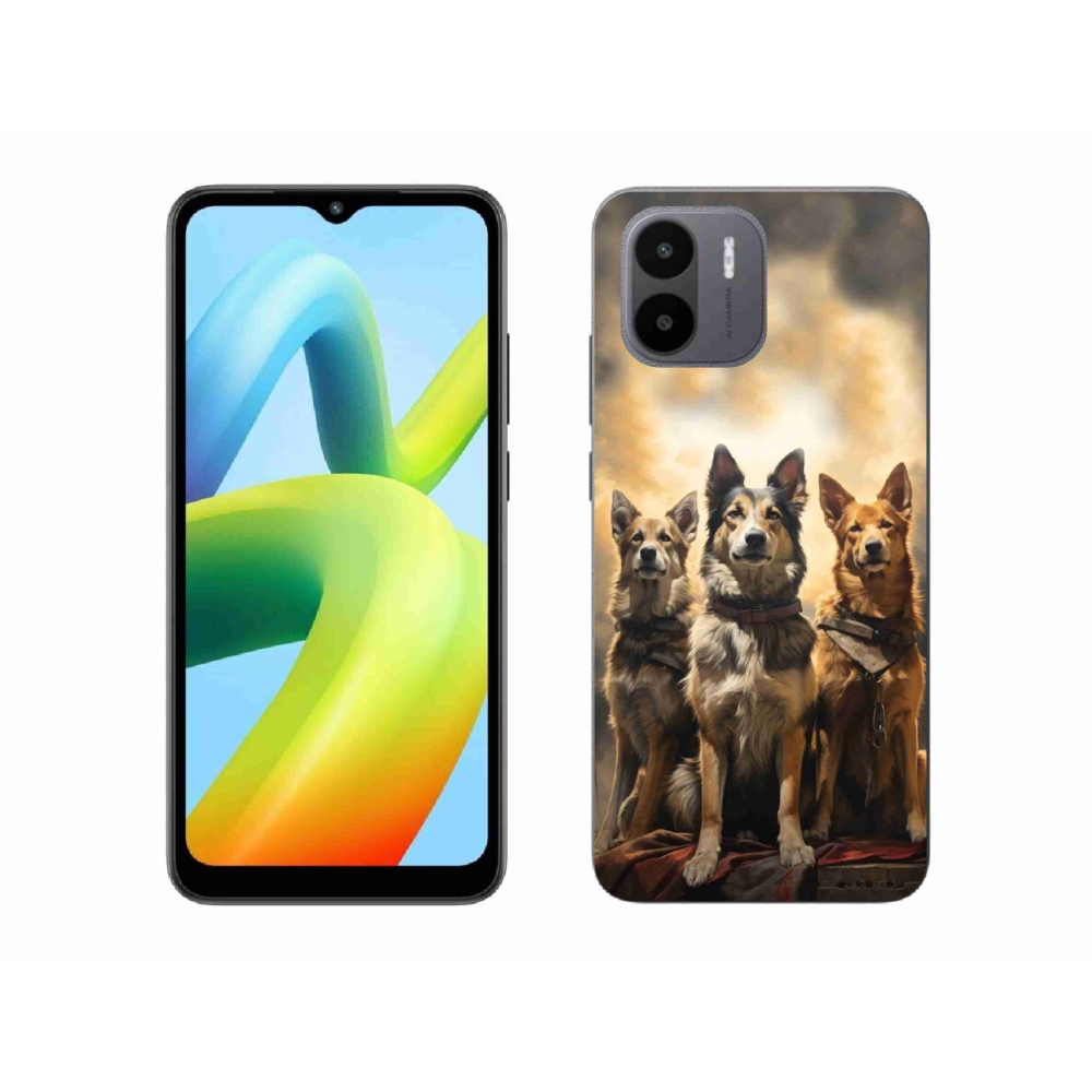 Gelový kryt mmCase na Xiaomi Redmi A1/Redmi A2 - tři psi