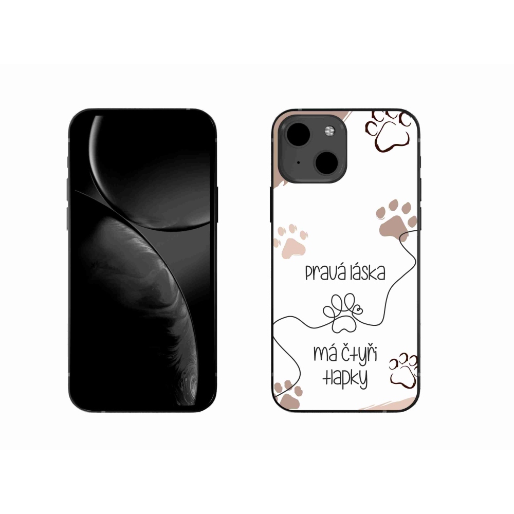 Gelový kryt mmCase na iPhone 13 6.1 - psí motiv 1 bílé pozadí