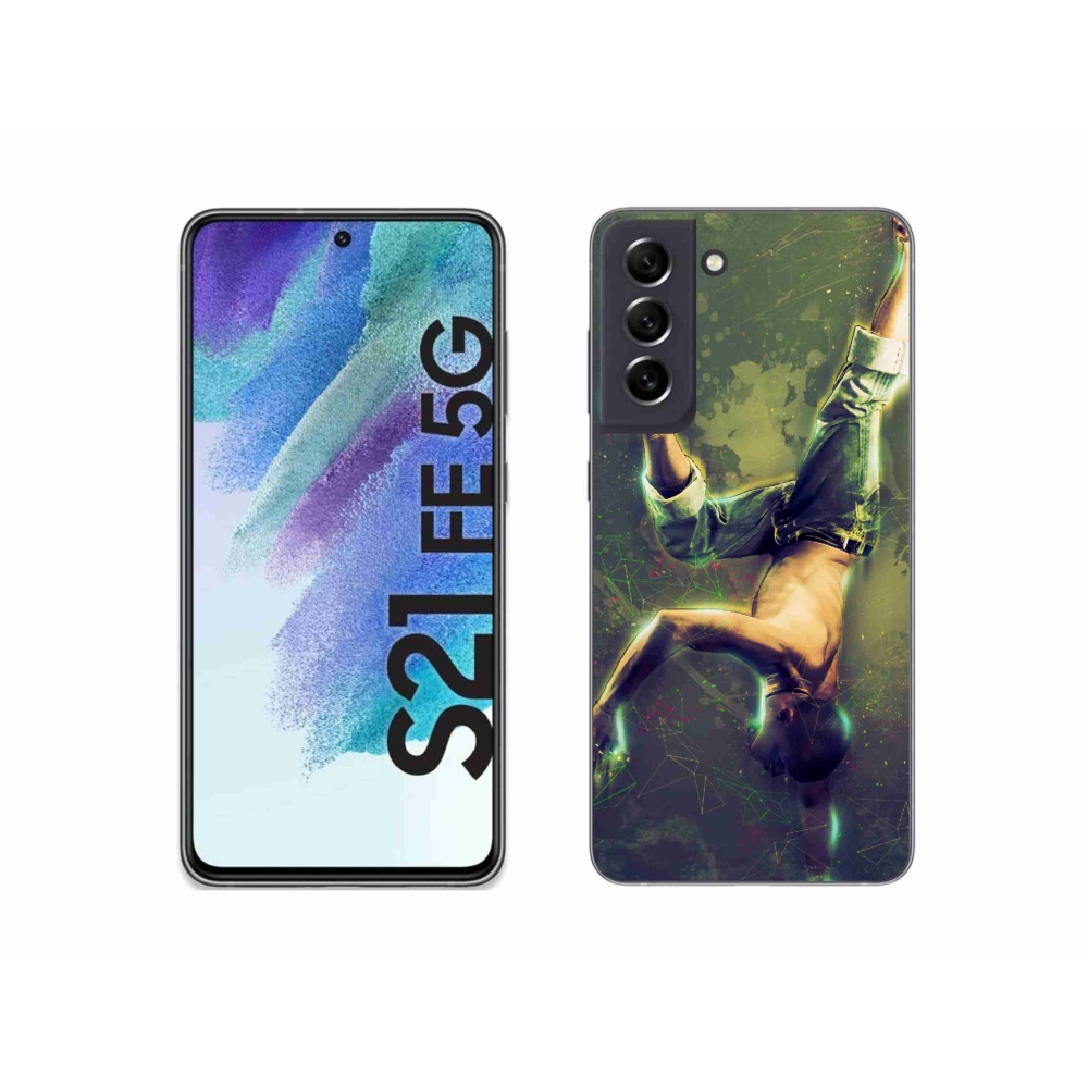 Gelový kryt mmCase na Samsung Galaxy S21 FE 5G - breakdance