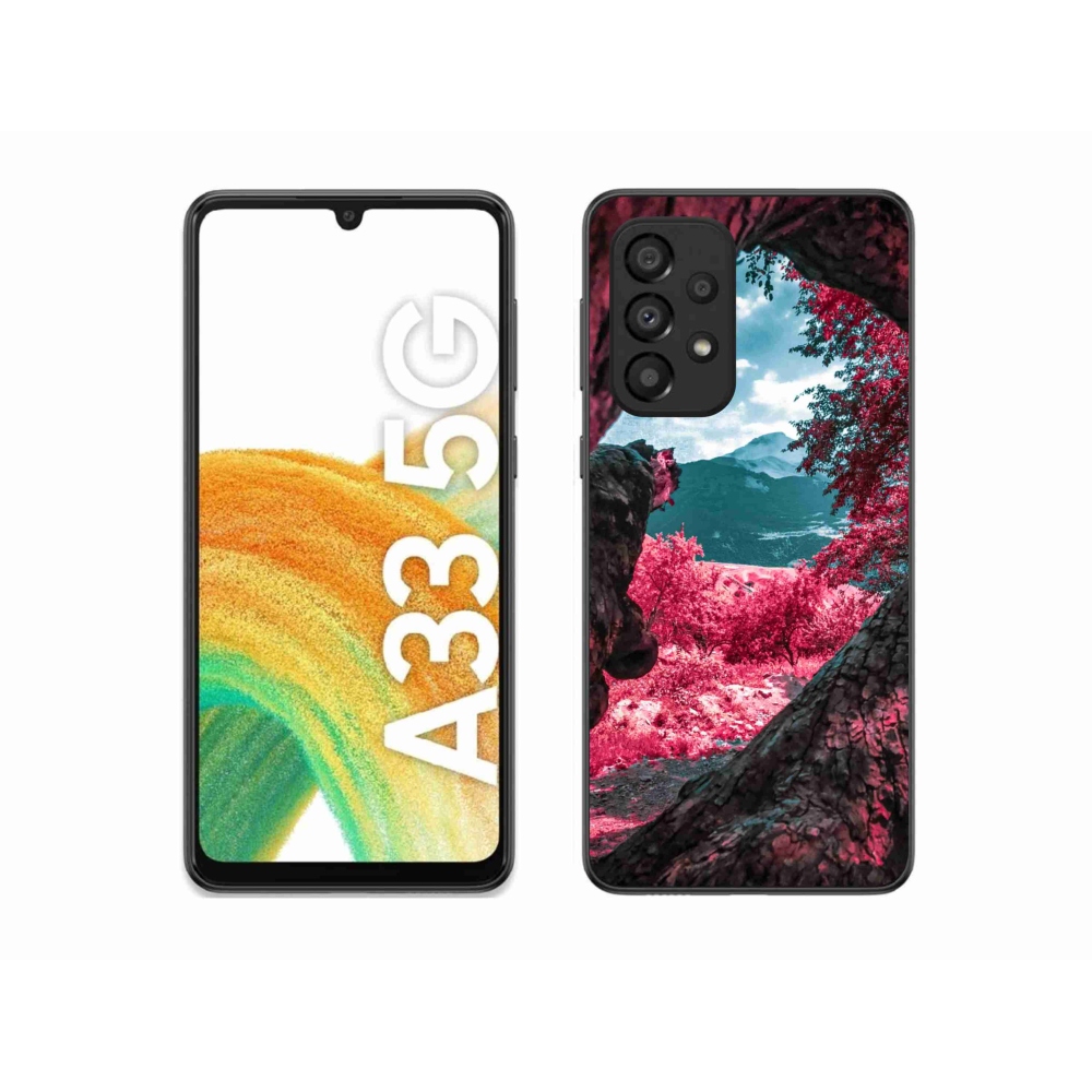 Gelový kryt mmCase na Samsung Galaxy A33 5G - výhled na hory
