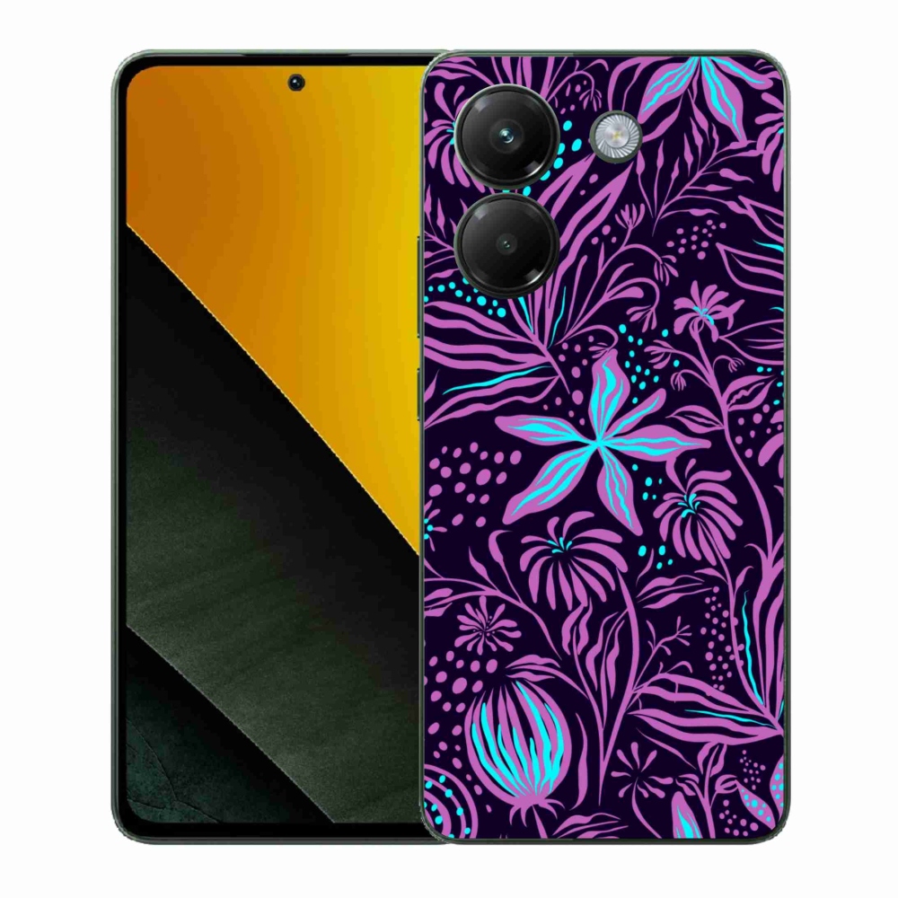 Gelový kryt mmCase na Xiaomi Poco M7 Pro 5G - květiny 2