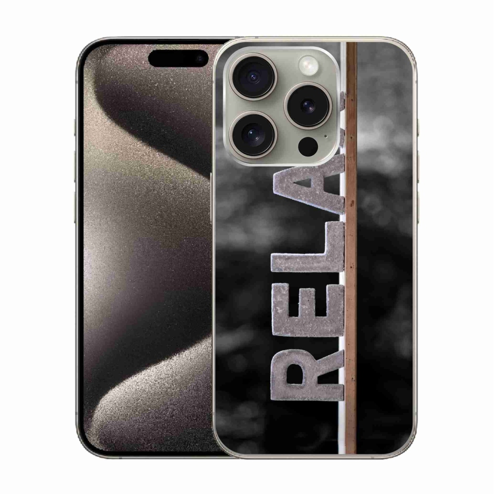 Gelový kryt mmCase na iPhone 15 Pro - relax 1