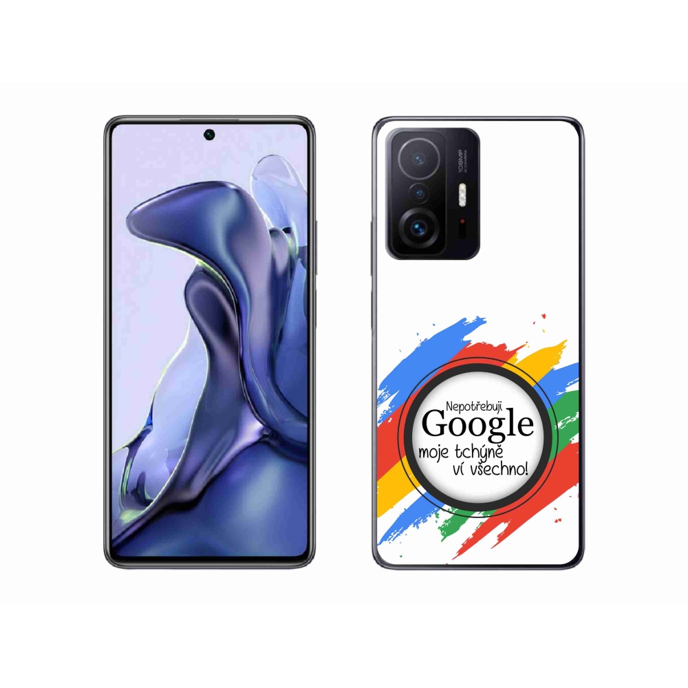 Gelový kryt mmCase na Xiaomi 11T Pro - tchýně ví všechno bílé pozadí