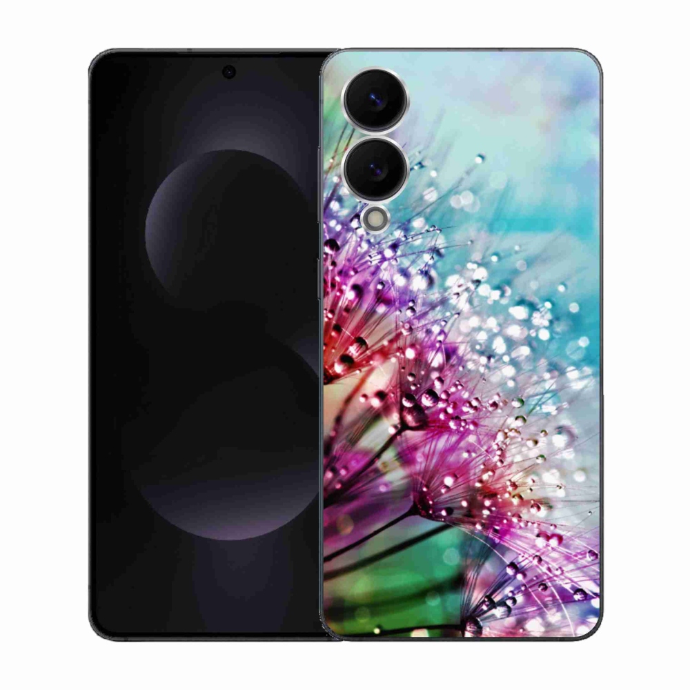 Gelový kryt mmCase na Samsung Galaxy S25 Edge - barevné květy