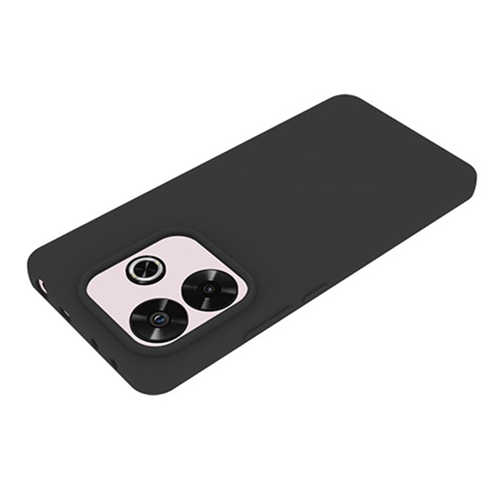 Matný gelový obal na Xiaomi Redmi Note 14 5G - černý