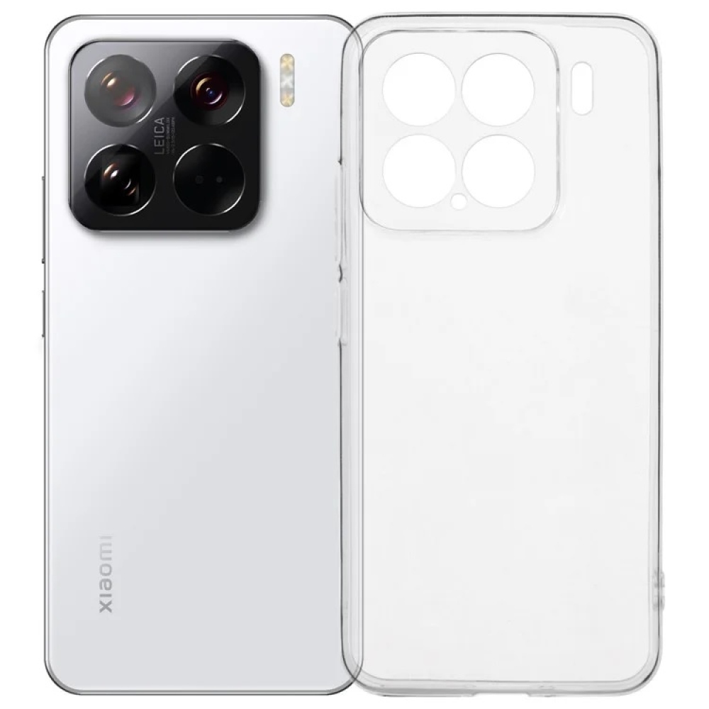 Průhledný gelový obal na Xiaomi 15 - průhledný