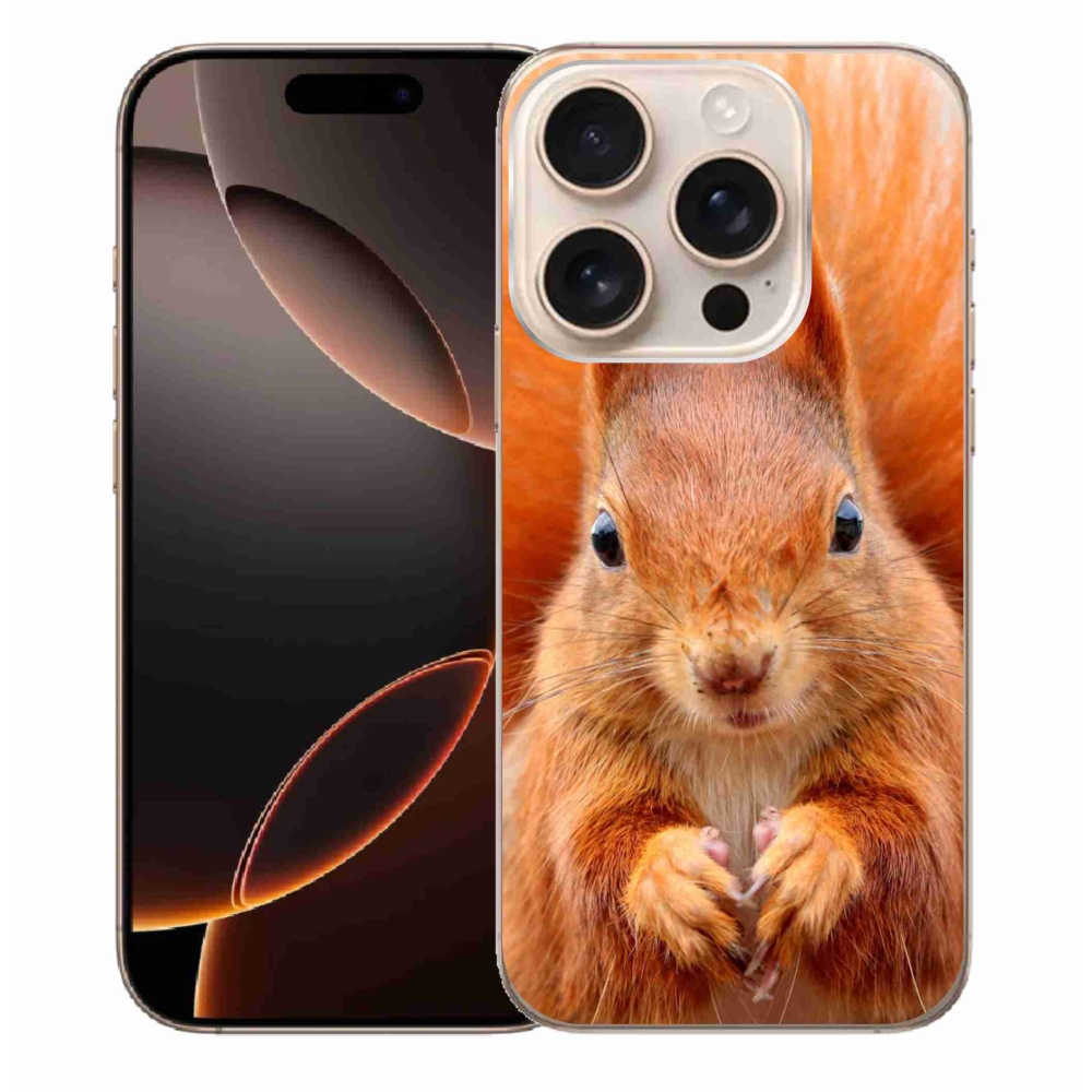 Gelový kryt mmCase na iPhone 16 Pro Max - veverka