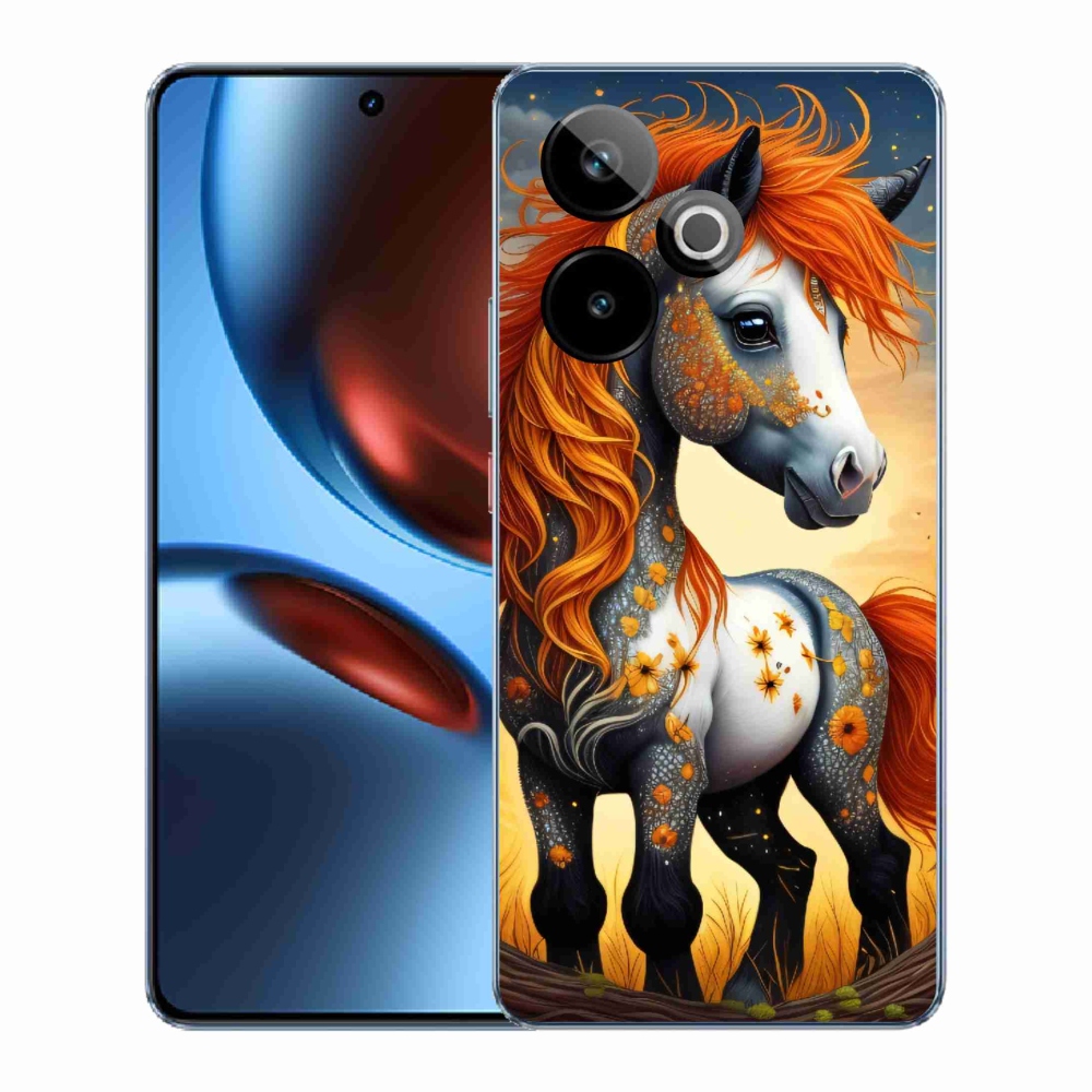 Gelový kryt mmCase na Realme GT 7 5G/GT 7T 5G - barevný poník