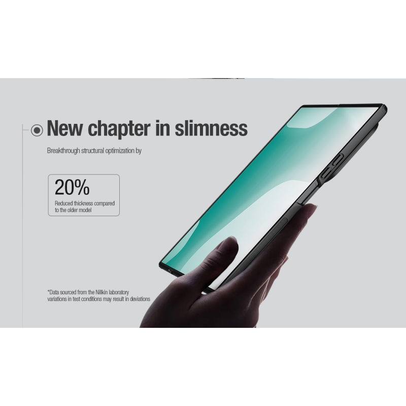Nillkin Super Frosted FOLD Magnetic Zadní Kryt pro Samsung Galaxy Z Fold 8 Ultra Transparent Black