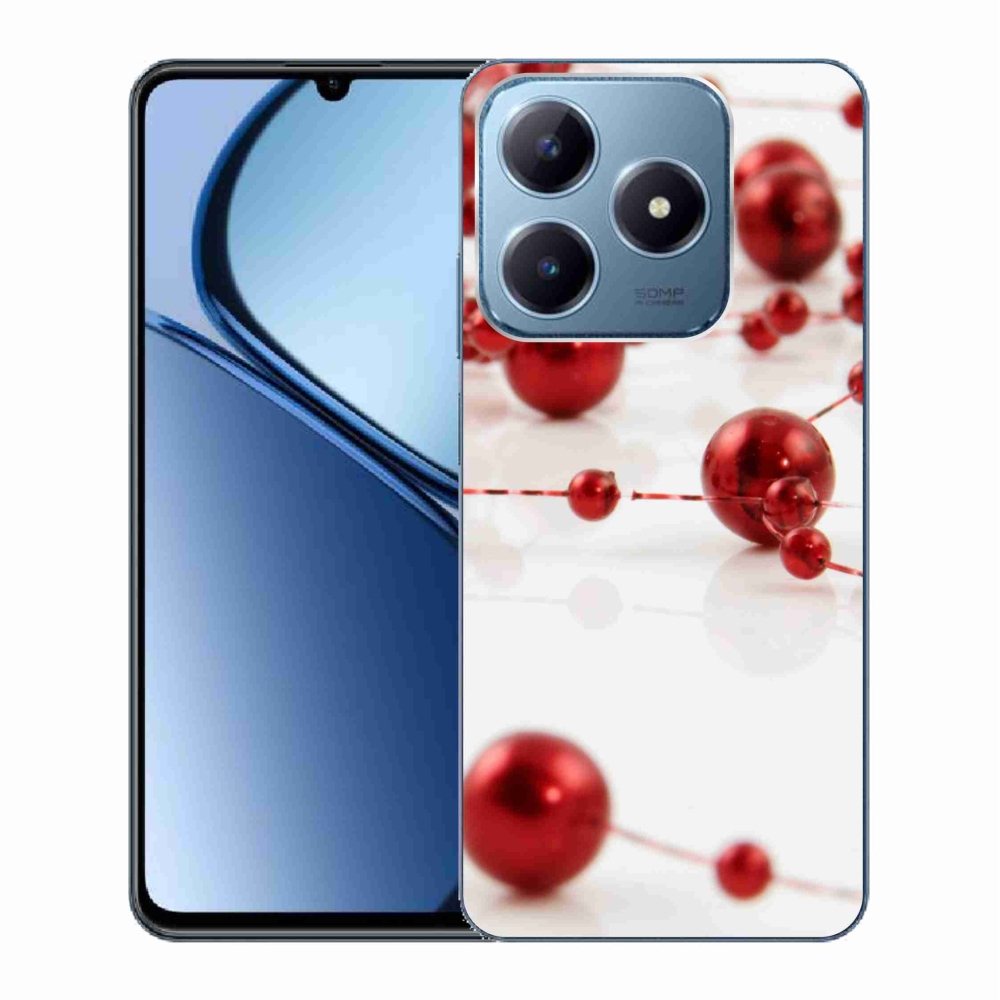 Gelový kryt mmCase na Realme C63 - vánoční řetěz
