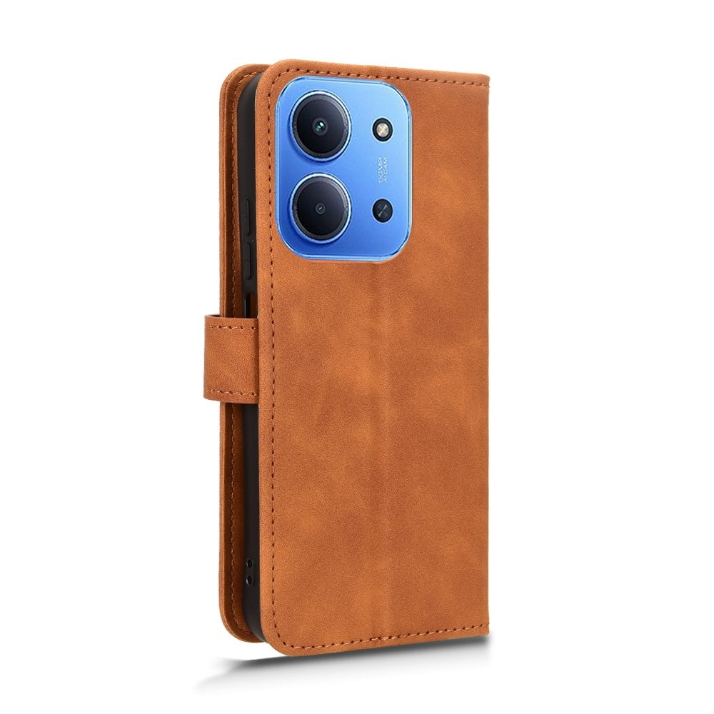 Feel knížkové pouzdro na Xiaomi Redmi 15C 4G/5G (173mm) - hnědé