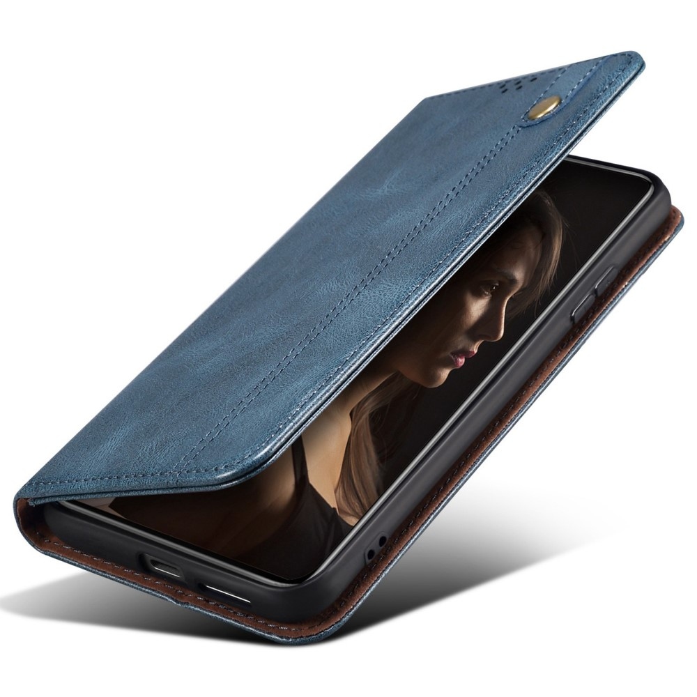 Waxy knížkové pouzdro na Xiaomi 15 Ultra - modré