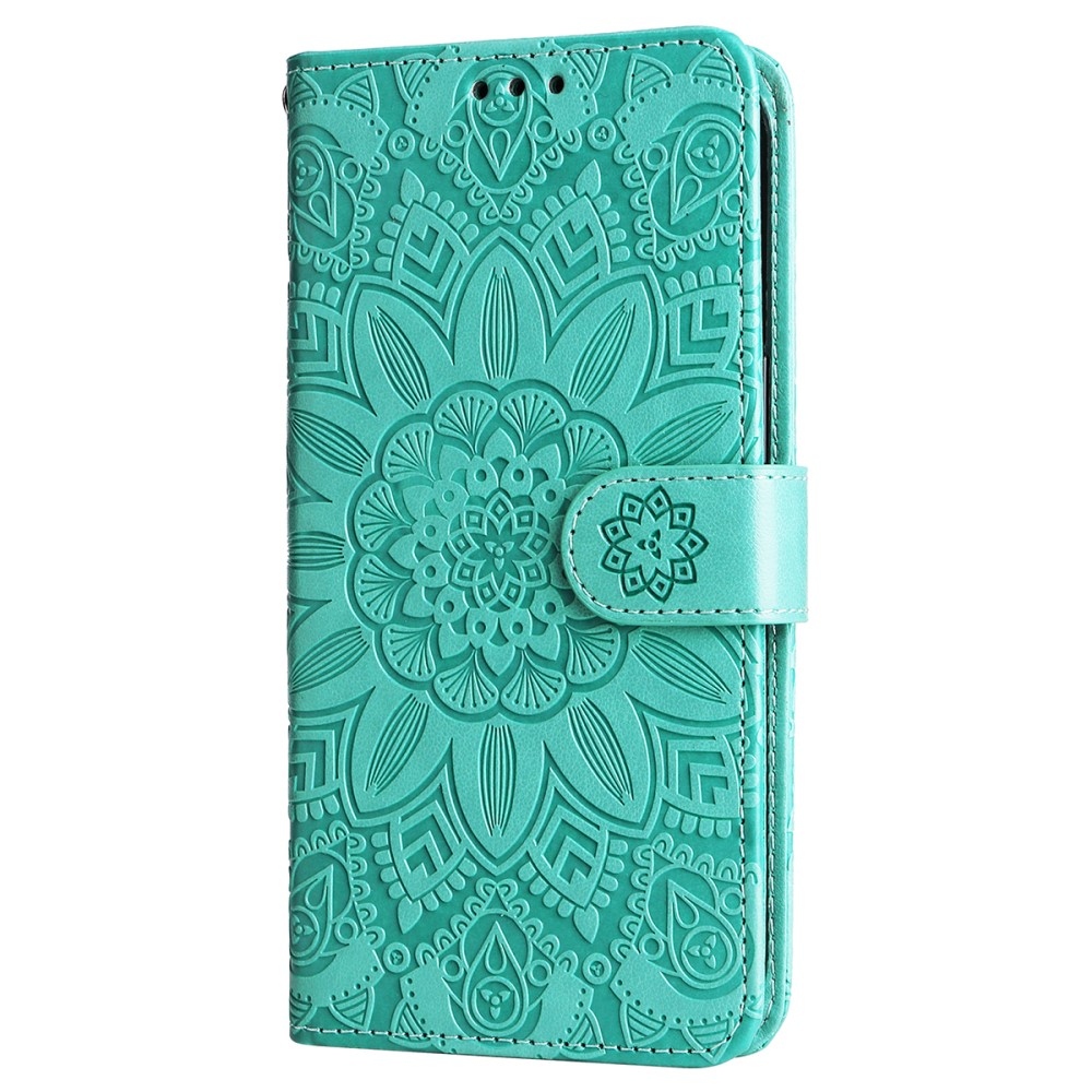 Sunflower knížkové pouzdro na Realme Note 60 - modrozelené