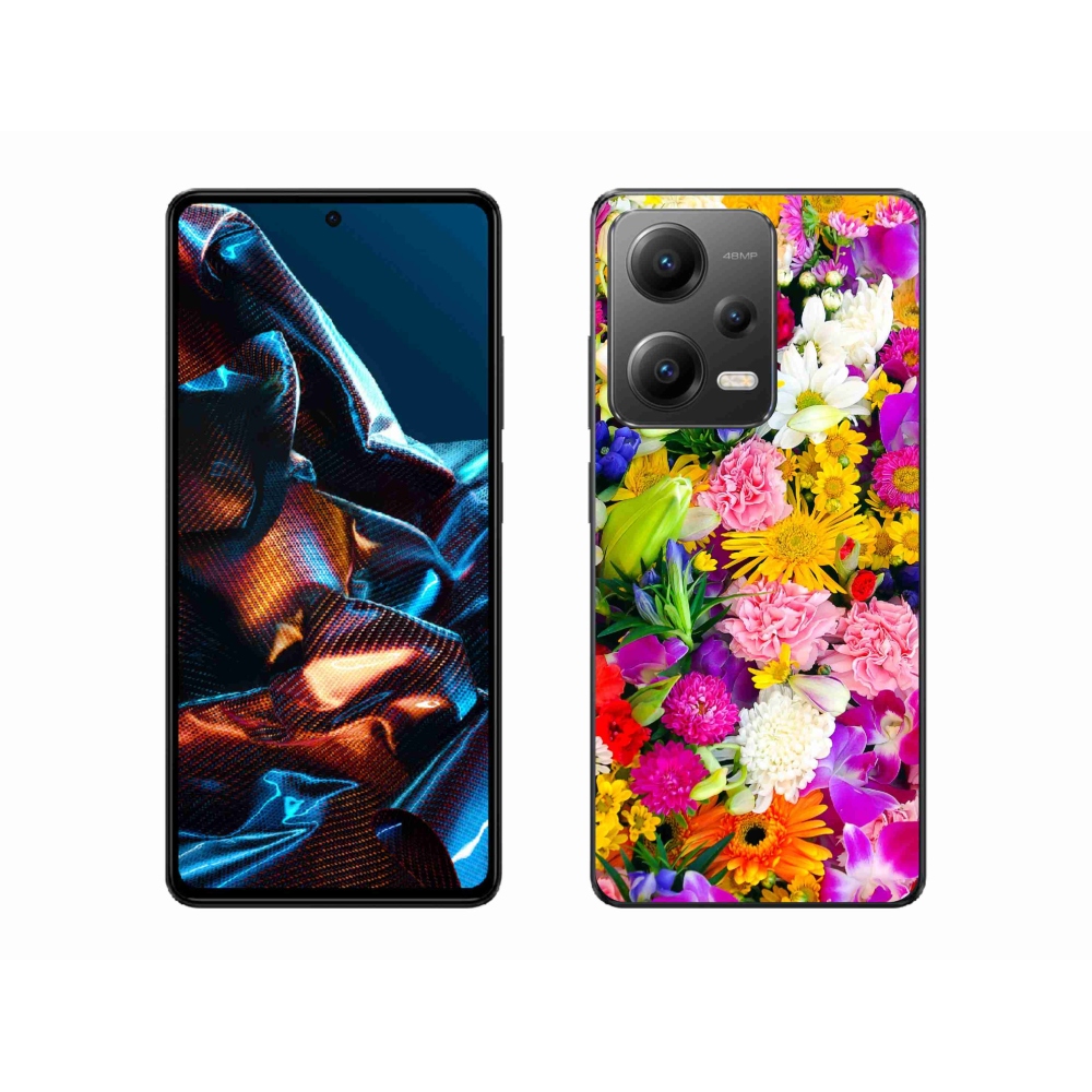 Gelový kryt mmCase na Xiaomi Redmi Note 12 Pro 5G - květiny 12