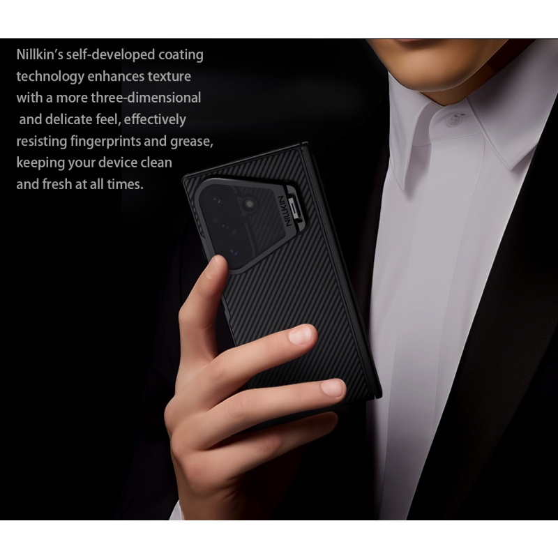 Nillkin CamShield Prop Magnetic (Transparent Lens) Zadní Kryt pro Samsung Galaxy Z Fold 8 Ultra Black