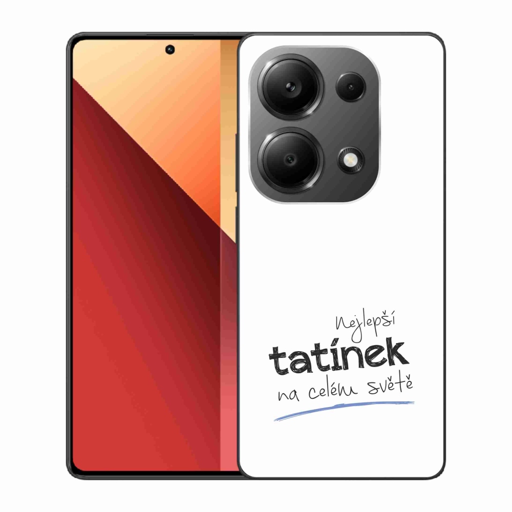 Gelový kryt mmCase na Xiaomi Redmi Note 13 Pro 4G/Poco M6 Pro  - nejlepší tatínek 4 bílé pozadí