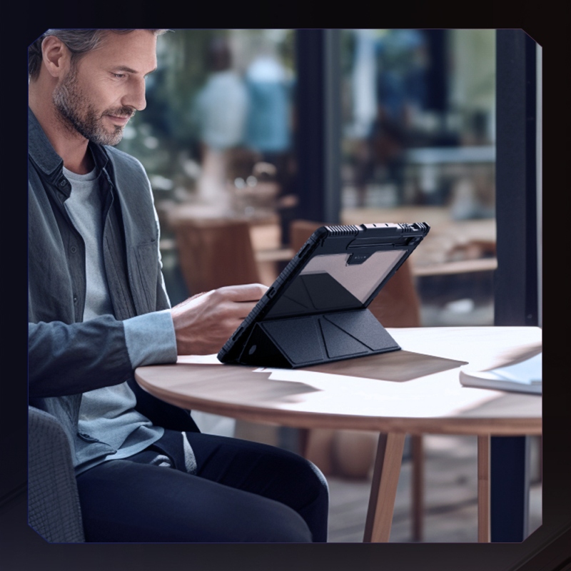 Nillkin Bumper PRO Protective Stand Case Multi-angle pro Samsung Galaxy Tab S9 Ultra Black