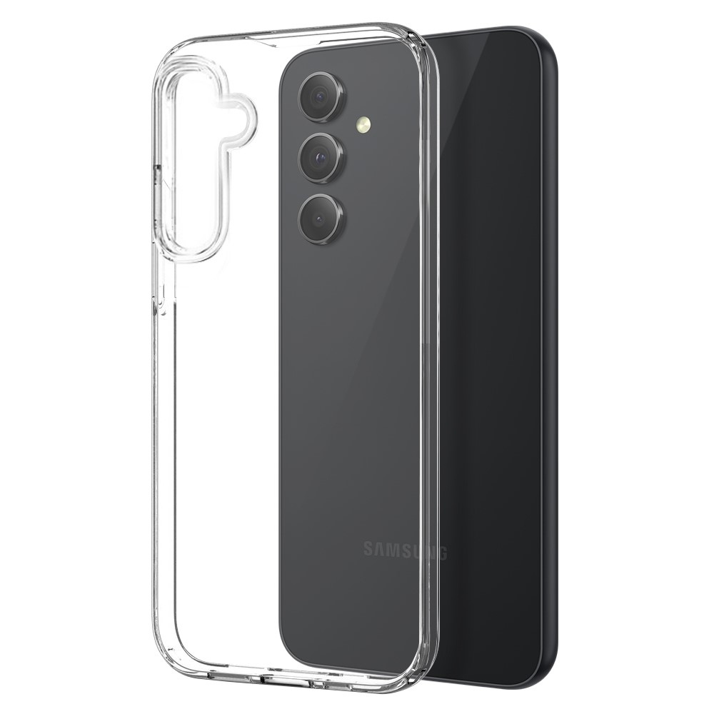 NORTHJO průhledný gelový obal + tvrzené sklo na Samsung Galaxy A55 5G - průhledný