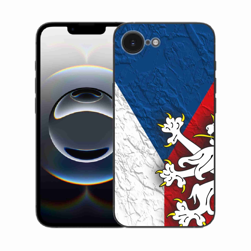 Gelový kryt mmCase na iPhone 16e - česká vlajka 1