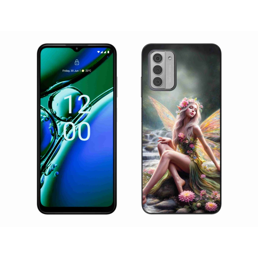Gelový kryt mmCase na Nokia G42 - motýlí žena 1