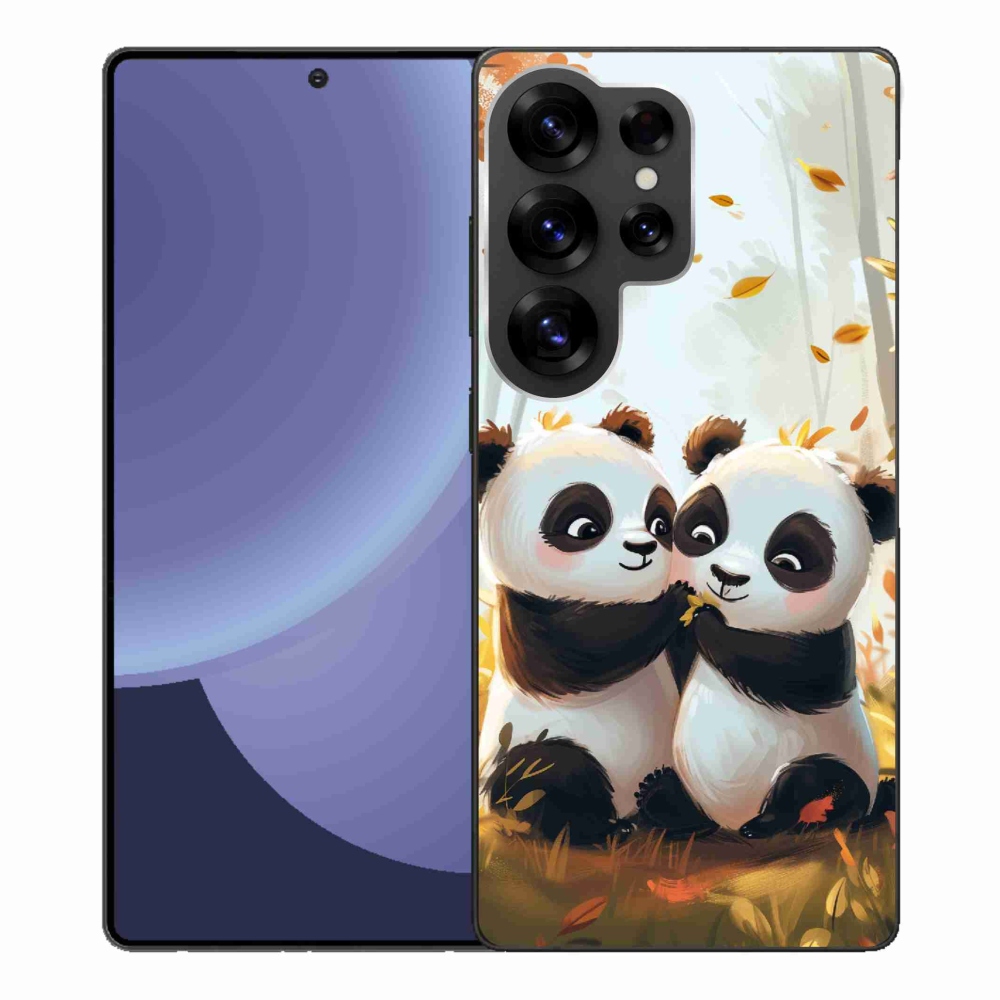 Gelový kryt mmCase na Samsung Galaxy S25 Ultra - pandy
