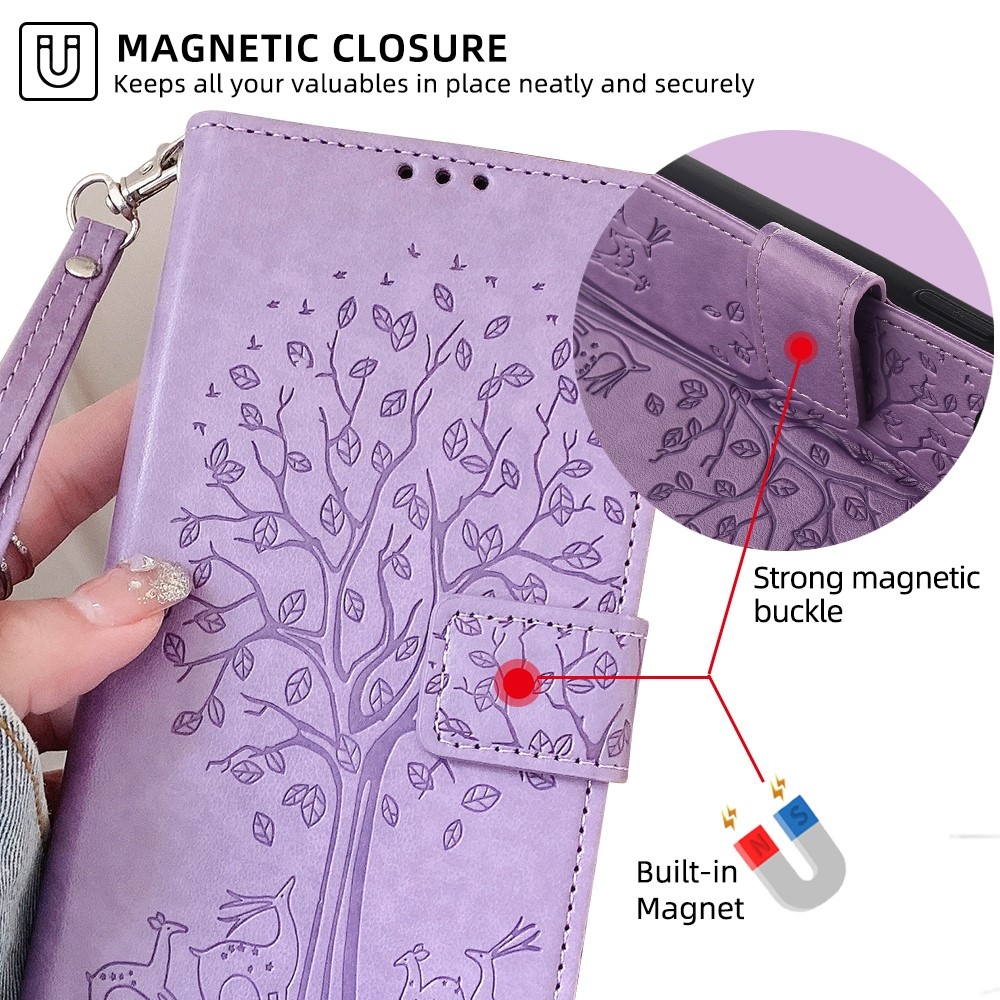 Tree knížkové pouzdro na Huawei Nova 12i - světlefialové