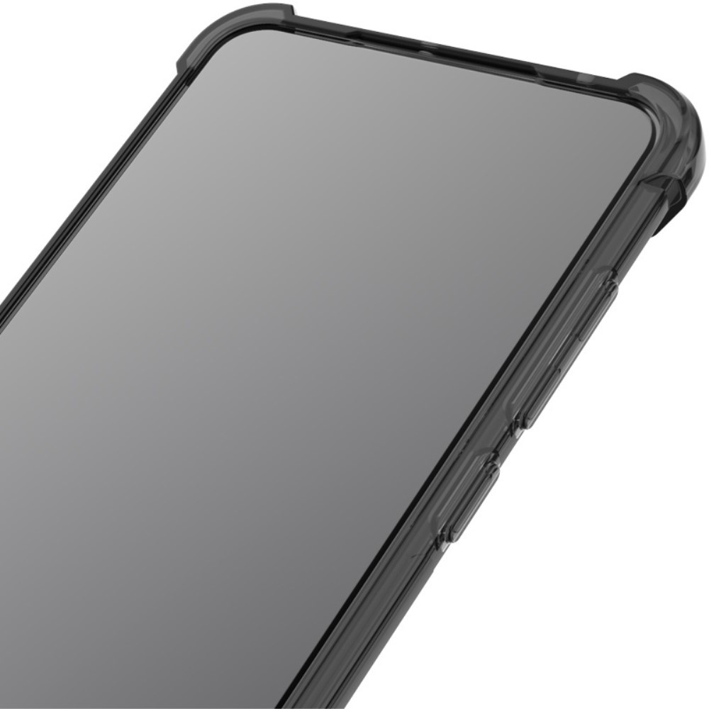 IMK průhledný gelový obal s vyztuženými rohy na Xiaomi Poco F6 - černý