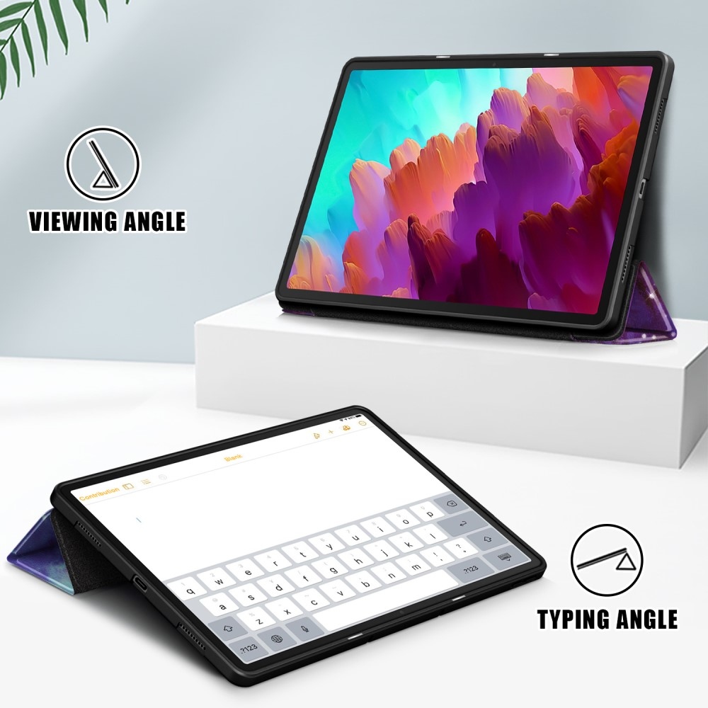 Patte chytré zavírací pouzdro na tablet Lenovo Tab P12 - vesmír