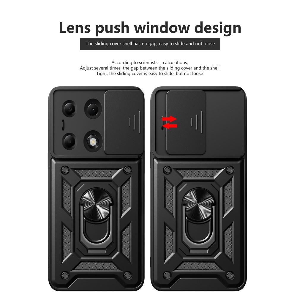 Slide odolný kryt na Xiaomi Redmi Note 13 Pro 4G/Poco M6 Pro - černý