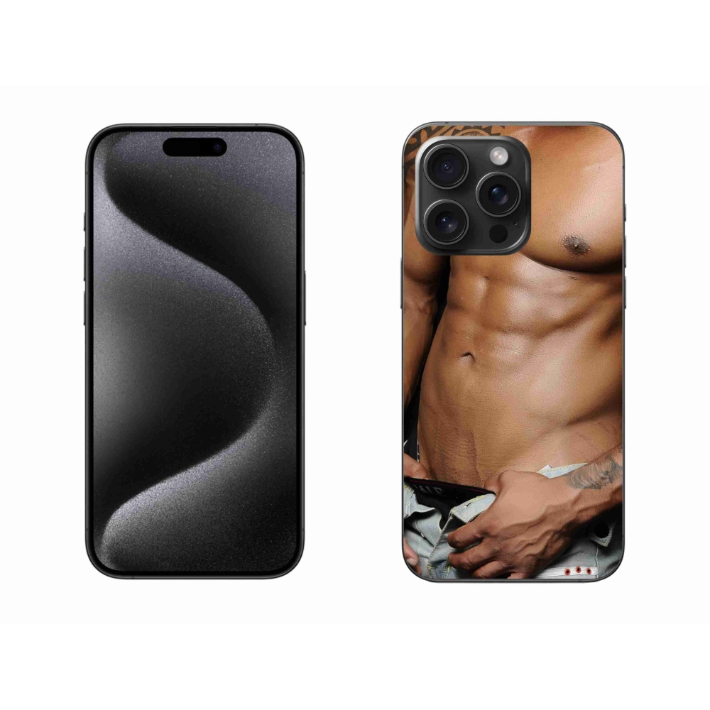 Gelový kryt mmCase na iPhone 15 Pro Max - sexy muž