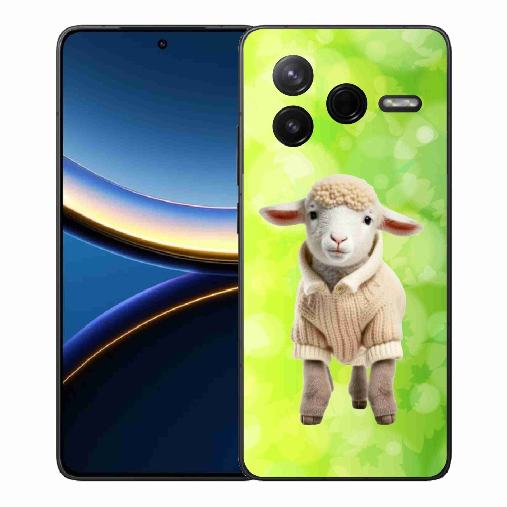 Gelový kryt mmCase na Xiaomi Poco F7 Pro - jehně ve svetru