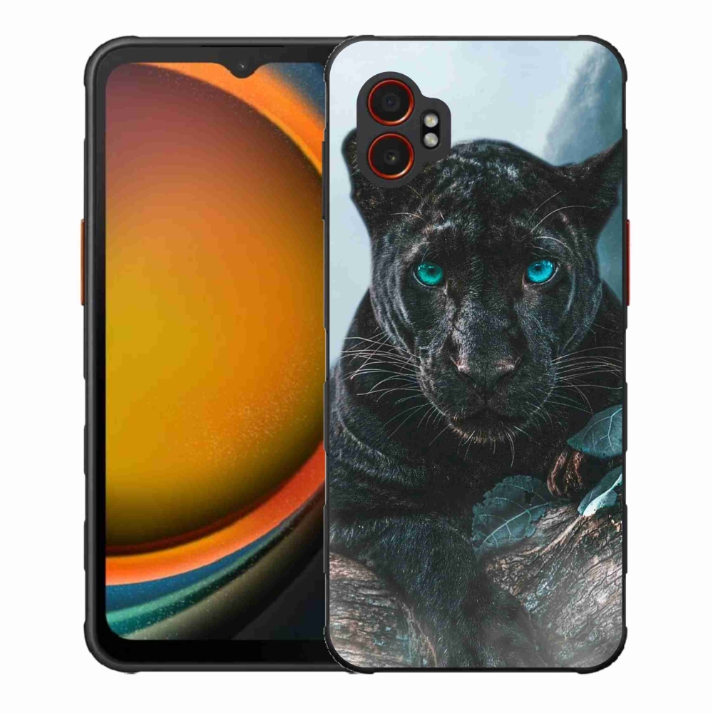Gelový kryt mmCase na Samsung Galaxy Xcover 7 Pro - černý panter