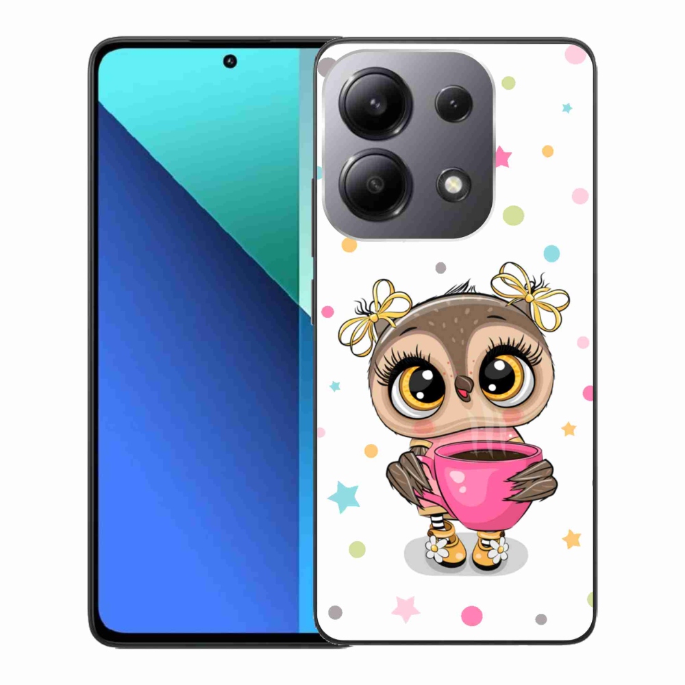 Gelový kryt mmCase na Xiaomi Redmi Note 13 - kreslená sovička