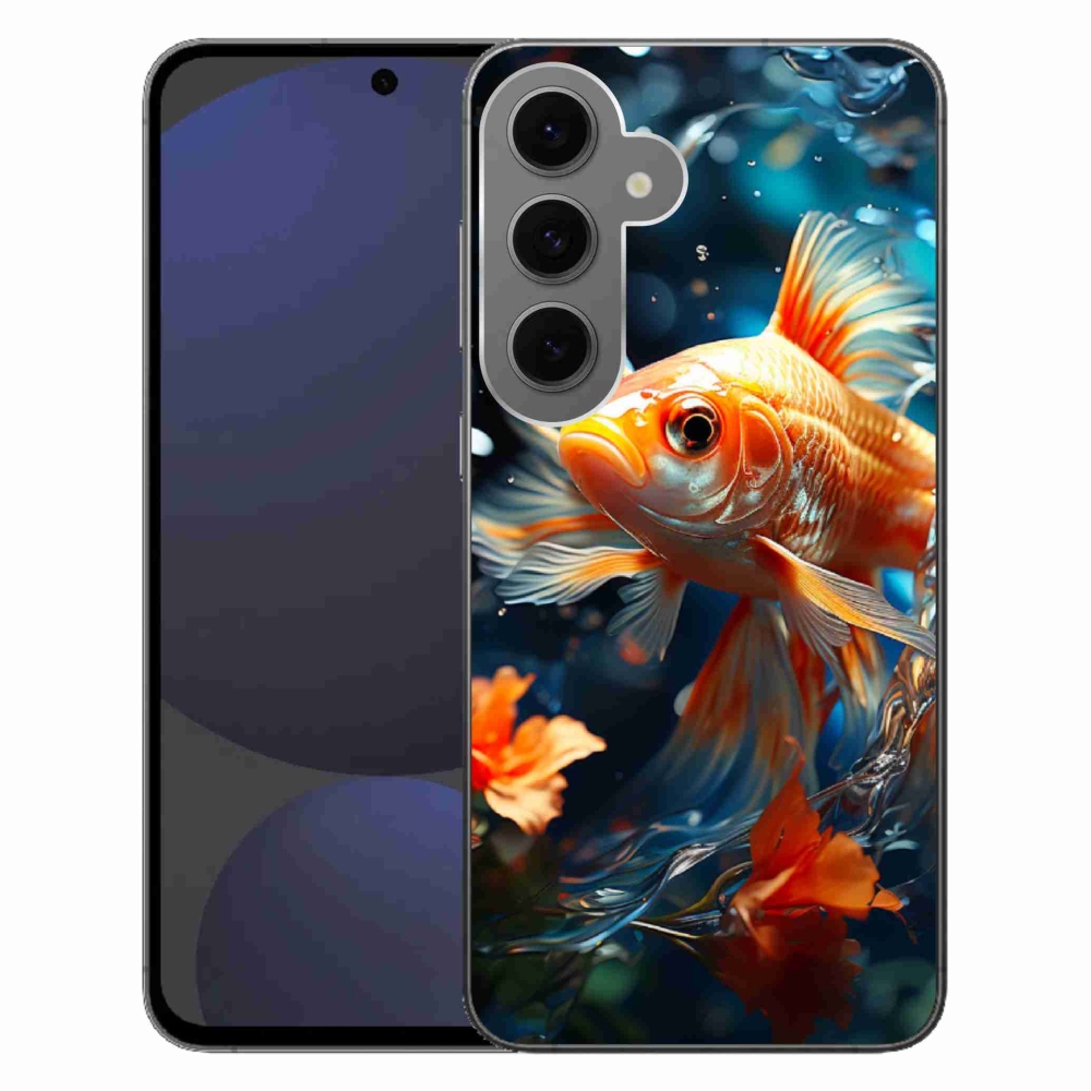 Gelový kryt mmCase na Samsung Galaxy S24 FE - rybka