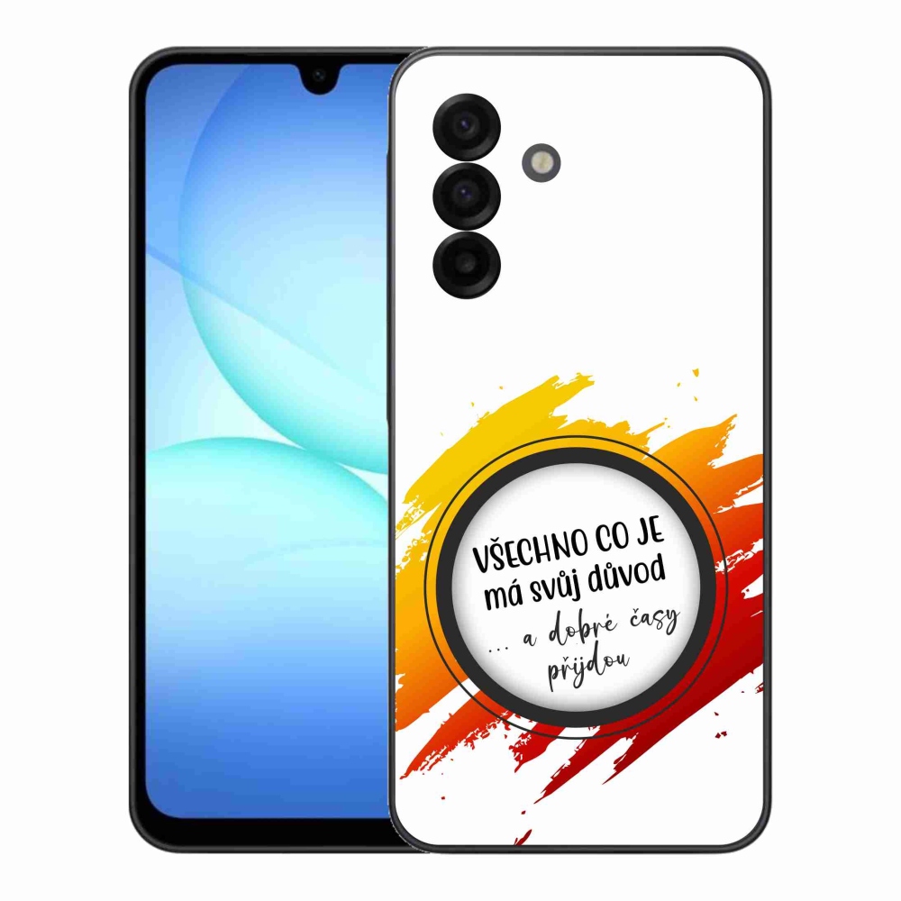 Gelový kryt mmCase na Samsung Galaxy A17 4G/5G - citát 3 bílé pozadí